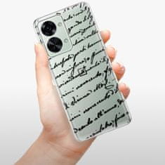 iSaprio Silikónové puzdro - Handwriting 01 - black pre OnePlus Nord 2T 5G