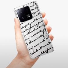 iSaprio Silikónové puzdro - Handwriting 01 - black pre Xiaomi 13 Pro