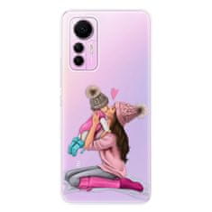 iSaprio Silikónové puzdro - Kissing Mom - Brunette and Girl pre Xiaomi 12 Lite