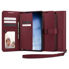 Spigen Wallet S Plus, burgundy, Samsung Galaxy S23+