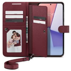 Spigen Wallet S Plus, burgundy, Samsung Galaxy S23+