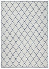 NORTHRUGS Kusový koberec Twin-Wendeteppiche 103119 blau creme – na von aj na doma 80x150