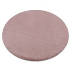 Dywany Lusczów Guľatý koberec BUNNY ružový, velikost kruh 100