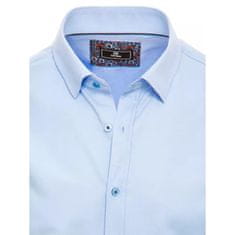 Dstreet Pánska košeľa s krátkym rukávom svetlo modré kx0987 M