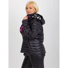 Factoryprice Dámska bunda s kapucňou plus size CLEMENTA čierna NM-KR-Z-2705.13_397878 L