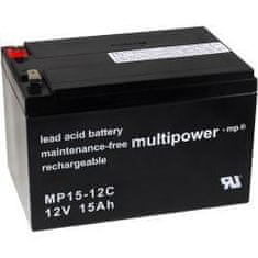 POWERY Akumulátor multipower MP15-12C hlboký cyklus