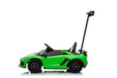 Lean-toys Lamborghini Aventador SX2018 Batériové auto Zelená s platformou