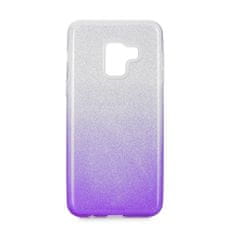 FORCELL Obal / kryt na Samsung Galaxy A8 2018 transparentný / fialový - Forcell SHINING