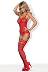 Obsessive Dámsky bodystocking, červená, S/M/L