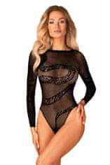 Obsessive Dámske body + Nadkolienky Gatta Calzino Strech, čierna, XL/XXL