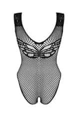 Obsessive Dámske erotické body + Nadkolienky Gatta Calzino Strech, čierna, XL/XXL