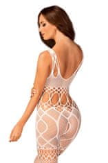 Obsessive Dámsky bodystocking, biela, S/M/L