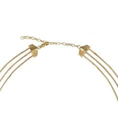 Breil Pôvabný pozlátený náhrdelník Sinuous TJ3095