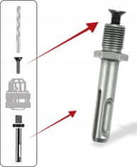 Dedra Adaptér SDS+ pre 1/2" vŕtacie skľučovadlo