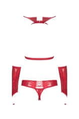 Obsessive Dámska erotická súprava + Nadkolienky Gatta Calzino Strech, červená, L/XL
