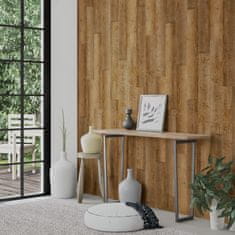 Vidaxl Nástenné panely vzhľad dreva hnedé PVC 4,12 m²