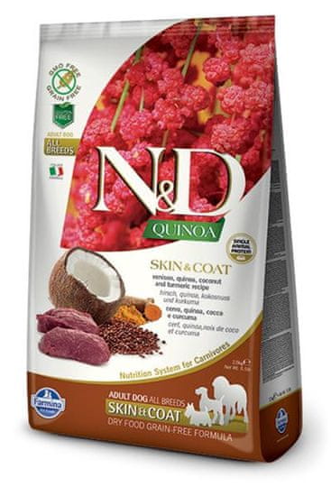 Farmina Granule pre psa Quinoa medium & maxi Skin & Coat Venison 7 kg