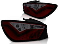 TUNING TEC Zadné svetlá SEAT IBIZA 6J 3D 06.2008-2012 červeno-dymové LED BAR