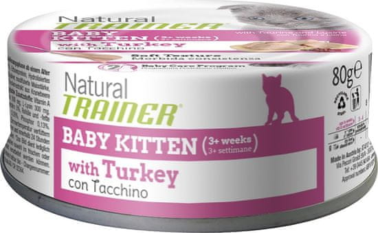 4DAVE Konzerva Trainer Natural CAT BABY KITTEN krocan 80g