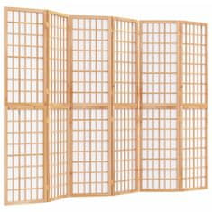 Vidaxl Skladací paraván so 6 panelmi japonský štýl 240x170 cm