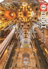 EDUCA Puzzle Sagrada Familia - interiér, Barcelona (Španielsko) 1000 dielikov