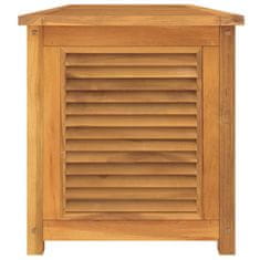 Petromila vidaXL Záhradný úložný box s vreckom 150x50x53 cm masívny teak