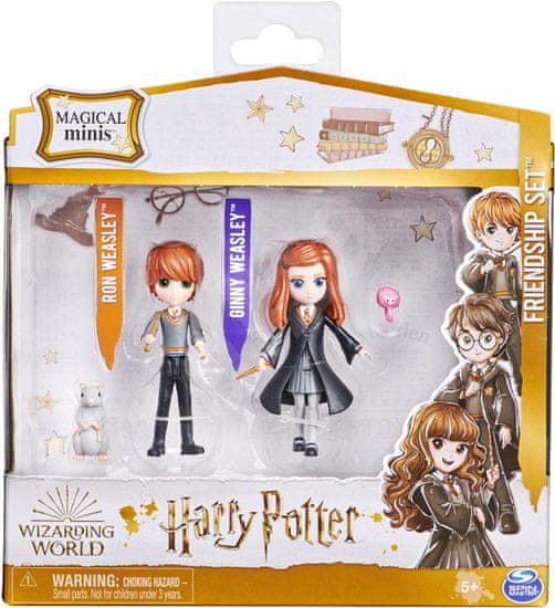 Harry Potter Sada figurek Ron, Ginny, Arnold a Prašivka