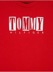 Tommy Hilfiger Červené chlapčenské tričko Tommy Hilfiger 116