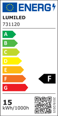 LUMILED 6x LED žiarovka E27 STICK 15W = 100W 1521lm 3000K Teplá biela