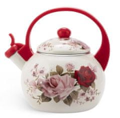 ZILNER Smaltovaná kanvica 2,2 l Red Rose Zl-4012-Rr