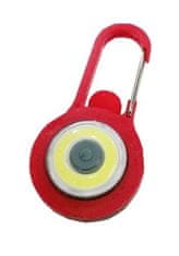 HADEX Kľúčenka na batoh LED COB, červená