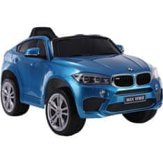 Lean-toys BMW X6 Modré lakované auto na batérie