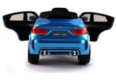 Lean-toys BMW X6 Modré lakované auto na batérie