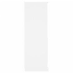 Vidaxl Vysoká skrinka biela 60x35,5x103,5 cm kompozitné drevo
