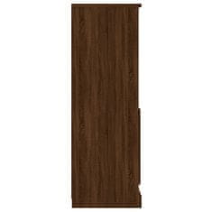Vidaxl Vysoká skrinka hnedý dub 60x35,5x103,5 cm kompozitné drevo