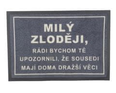 GDmats Rohožka Milý zlodeji 40x60 cm – na von aj na doma 40x60