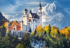 Trefl Sada 2v1 puzzle Zámok Neuschwanstein na jeseň 1500 dielikov s lepidlom