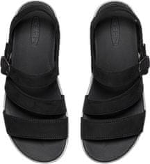KEEN Dámske kožené sandále ELLE CITY 1027274 black/drizzle (Veľkosť 39)