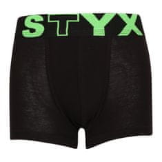 Styx 3PACK detské boxerky športová guma čierne (3GJ96012) - veľkosť 9-11 let