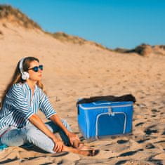 Cool Termotaška, Termoizolačná Taška Turistická Plážová Picnic Obed Nákupy 26 L Modrá