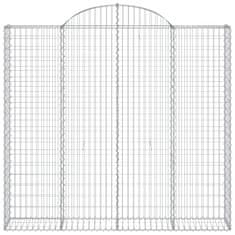 Petromila vidaXL Oblúkové gabiónové koše 11 ks 200x50x180/200 pozinkované železo