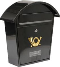 Vorel Poštová schránka so strieškou oblou 380x320x105mm čierna