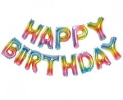 GoDan Fóliový balón na vzduch nápis Happy Birthday