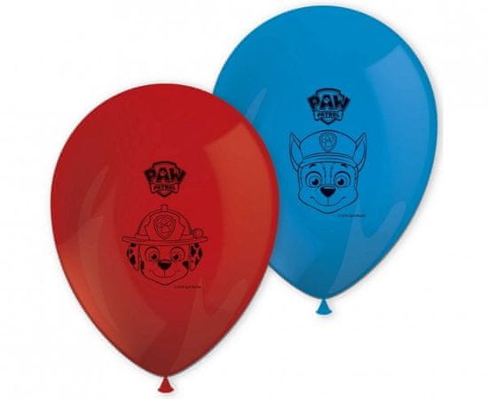Procos Latexové balóny Marshall a Chase Paw Patrol - 8 ks