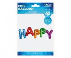 GoDan Fóliový balón na vzduch nápis Happy