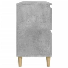 Petromila vidaXL Umývadlová skrinka betónová sivá 80x33x60 cm kompozitné drevo