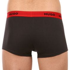 Hugo Boss 3PACK pánske boxerky čierné (50469786 002) - veľkosť M