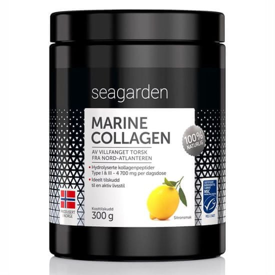 Seagarden Marine Collagen, 300 g - citrón