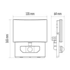 EMOS EMOS LED reflektor TAMBO s pohybovým čidlom, 20W ZS2921