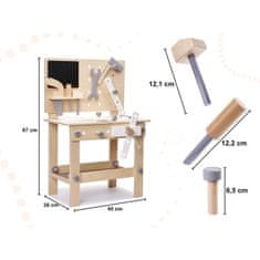 Solex Sada detský stolík s náradím drevený TOOLS WB6281